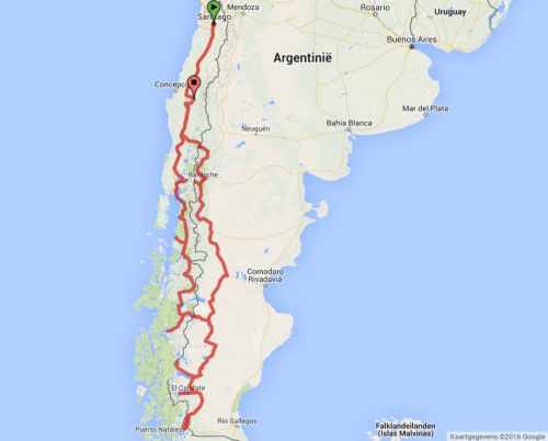 Route Patagonia